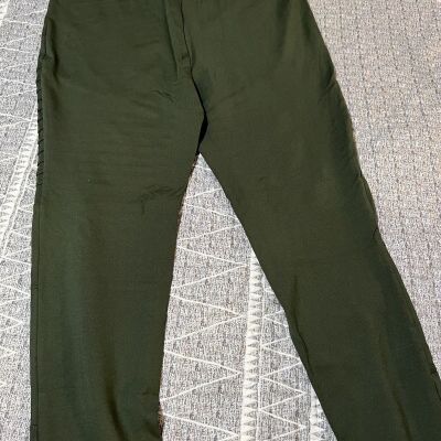 LulaRoe Green Luxe Moto leggings Pull-on Pants Size 2xl.  NWT