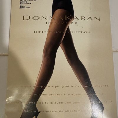 Donna Karan Sheer Control Top Tights Panty Hose Stockings Steel Grey Medium