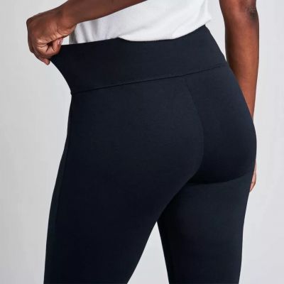 ASSETS by SPANX Plus Women's Ponte Shaping Leggings - Black 1X x 30