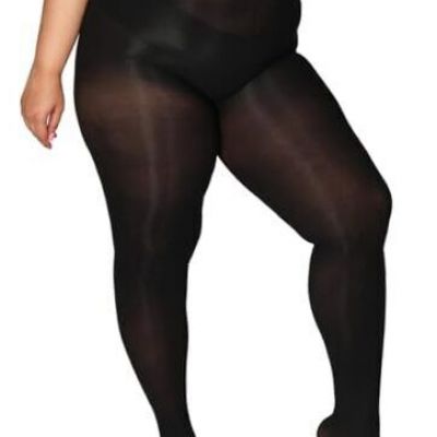 Ultra Plus Size Tights for Women Up To 6x, Semi Opaque 3X-4X Pirate Black*1