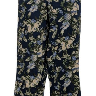 Isaac Mizrahi Live! 24/ Stretch Floral Women's Plus Sz Leggings 28W Green