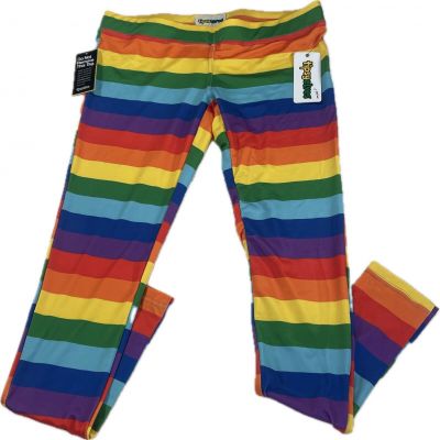 Rainbow PRIDE Colorful Leggings - Women's Medium - Tipsy Elves