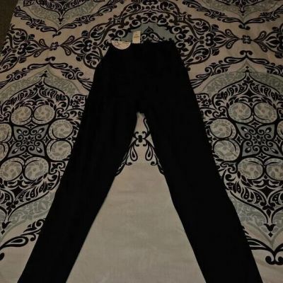 Women's Shiny Black Leggings Small American Eagle