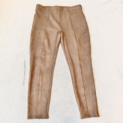 SPANX Faux Suede Leggings Seamed Pull-on Pants 20322R Women's Size 1X