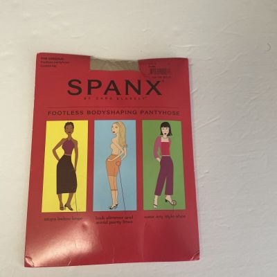 Spanx Footless Bodyshaping Pantyhose Control Top Nude Size C