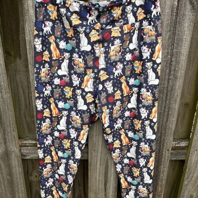 Amelia Rose Women’s Disney The Aristocats Themed Leggings TC NWOT