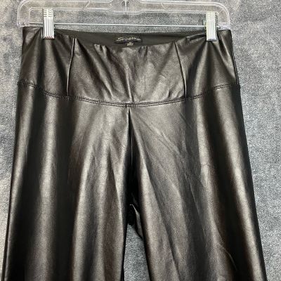 Shinestar Faux Leather Leggings Lined Black Juniors Womens  M