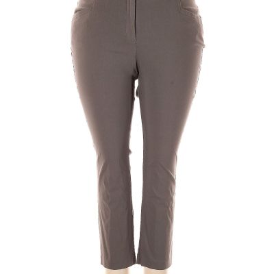 JM Collection Women Gray Jeggings 18 Plus