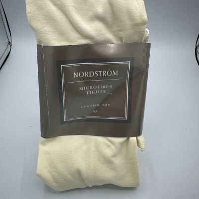 NORDSTROM MICROFIBER TIGHTS IVORY WOMENS Q3 HEIGHT 5'4-6'3 BRAND NEW