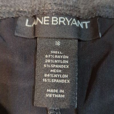 Lane Bryant Charcoal Gray pull on ponte knit leggings size 16