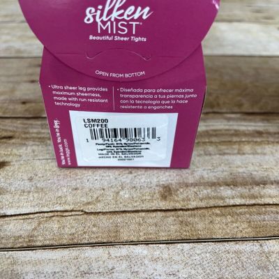 Leggs Silken Mist B Coffee 98063 Control Top Ultra Sheer