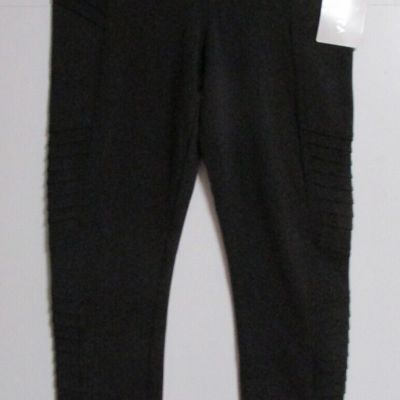 Women's Athleta Delancy Moto Leggings Black Size Small