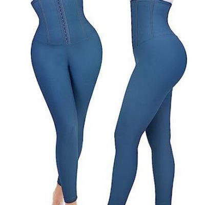 The Shapewear Leggings Faux Denim - High Waist Tummy Control Medium Blue