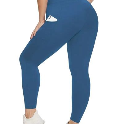 Plus Size Solid Pocket Skinny Leggings, Casual Streomen's plus size 1x leggings: