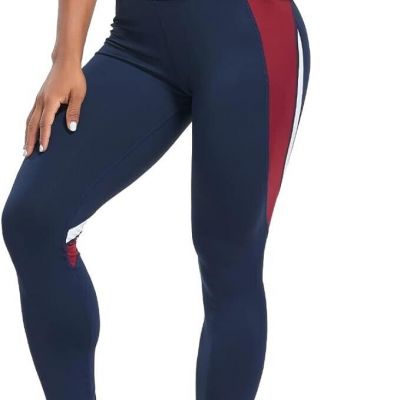 Size L YOFIT Women Color Blocking Leggings for Women Hearts Shape Workout