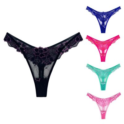 Padded Strapless Bras for Teens Women's Lace Floral Knit Thong Panties