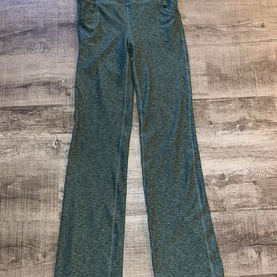 Lularoe Rise Leggings Green Size S Flare Leg EUC