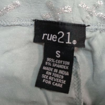 Rue 21 Soft Knit Silver Cross Leggings Style #6191 SIZES   S  M  L