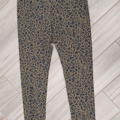 Arizona Jeans Co Army Green/Black Leopard Print Legging.     Size XL