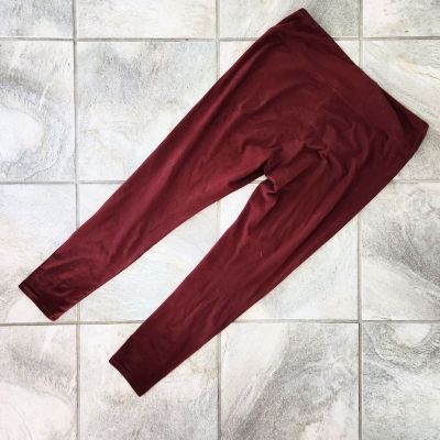 Wild?Fable Burgundy Stretchy Opaque Leggings Size XL