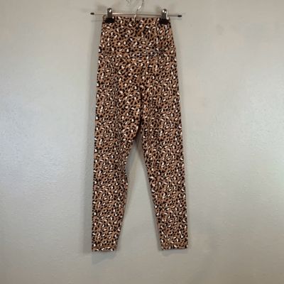 Aerie leopard print crossover active leggings medium