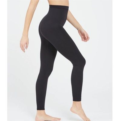 SPANX Black Look At Me Know High Waisted Seamless Body Shaping Leggings XL