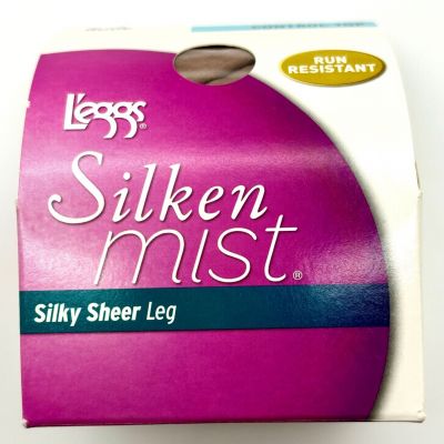 NEW Leggs Silken Mist Control Top Size A Nude Pantyhose Silky Sheer 93872 NOS