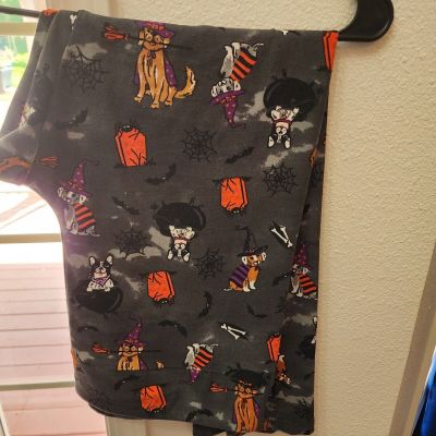 Time and Tru Womens Pkus Size 2x Womens Halloween Dog print leggings