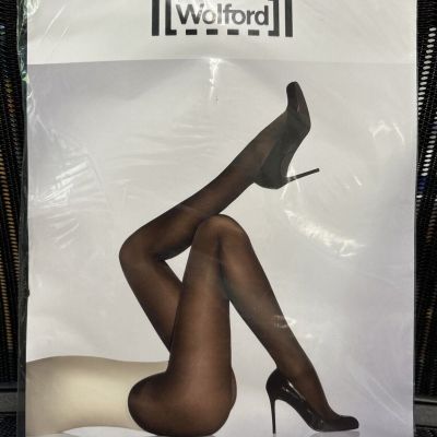 Wolford Satin Opaque 50 Tights Black Size Small 18379 New In Package Sealed