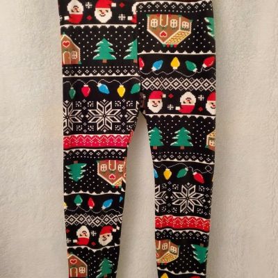 No Boundaries Legging Pant Size L 11 13 Junior Womens Christmas Super Plush NWT