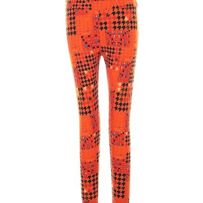 Lularoe Women Orange Leggings 1X Plus