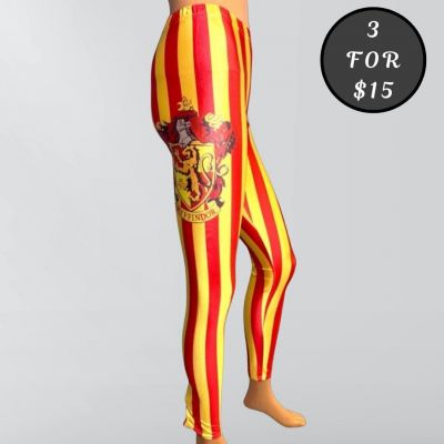 Harry Potter Gold & Red Striped Gryffindor Leggings