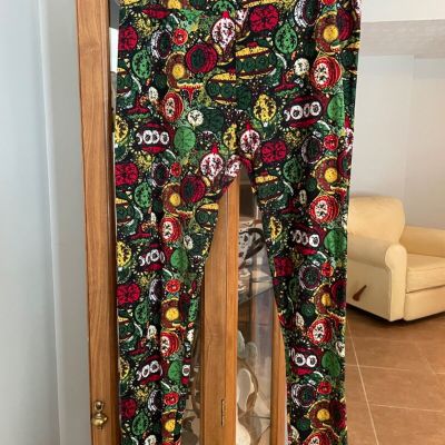 Lularoe Leggings, Tall and Curvy, Christmas Print