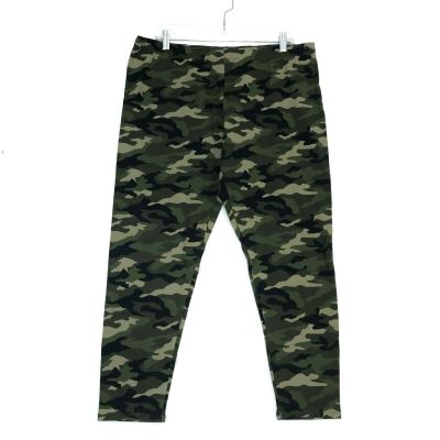 NOBO Green Camo NWT Leggings Jrs XXXL 3XL (21) Camouflage Ctn Spandex 28