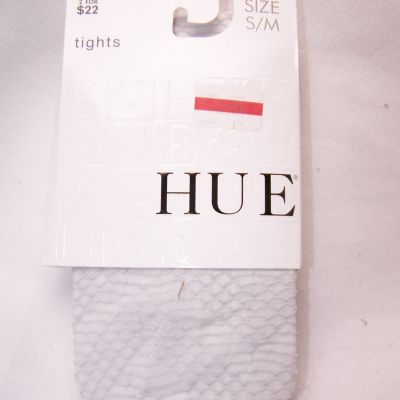 HUE Zig Zag Texture Tights with Control Top 13646 Chrome S/M New