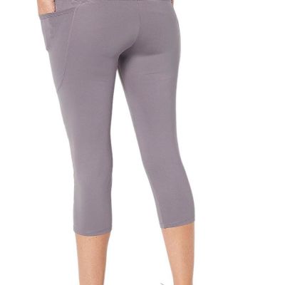 Soulgani Active Chaos&Beauty Side Stripe Cropped Legging Gunmetal