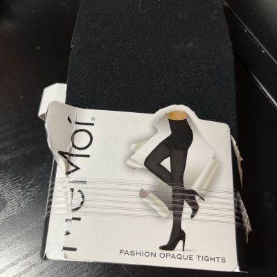 MeMoi Legwear Tights 1 Pair Opaque Black Black L/XL NWT$24 Fits up to 6'0