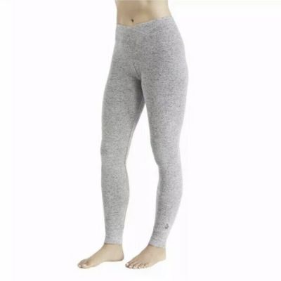 Cuddl Duds Womens Gray High Waist Stretch Heather Activewear Leggings Size XS