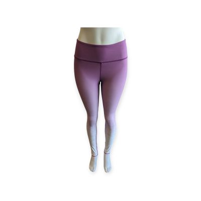 Women Waistted Leggings Purple White Medium, Made From Recycled Water Bottles