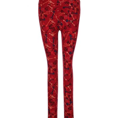 Lularoe Women Red Leggings One Size