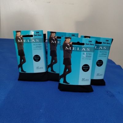 Melas microfiber opaque tights, 60 denier, color Dark Navy size: S/M Lot 4