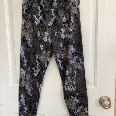 Lularoe leggings OS gray, black, taupe, light blue snake print