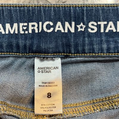 American Star Women Blue Jean Jeggings Size 8