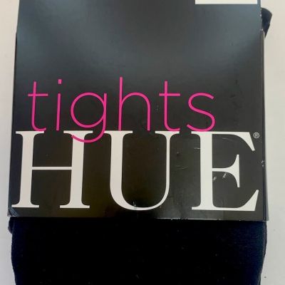 HUE Black Ultimate Opaque Control Top Tights Womens Size 1 New