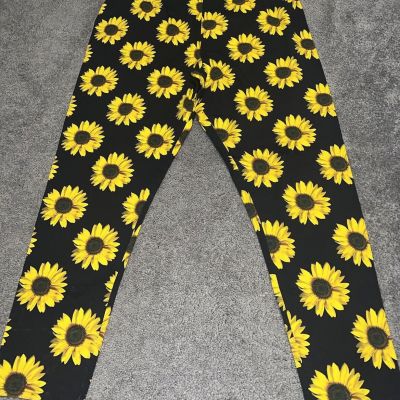 No Boundaries Juniors Women’s Plus Size XXXL 3x (21) Sunflower Ankle Leggings