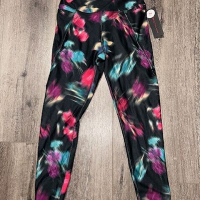 NWT Bally Total Fitness Dry Wik 2 Pocket Legging Yoga Workout Pants M Medium