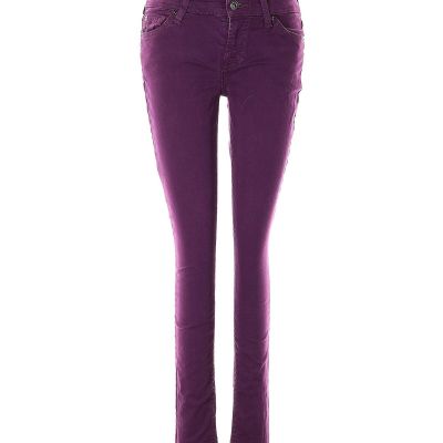 7 For All Mankind Women Purple Jeggings 26W