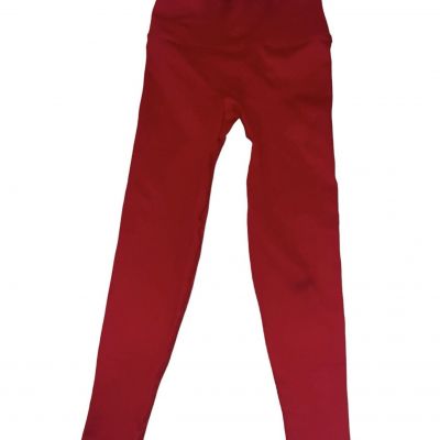 Victoria’s Secret Ribbed High Waist Tight Leggings Red SZ: S