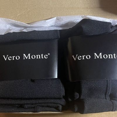 VERO MONTE Women Footed Tights-Black-Size L/XL