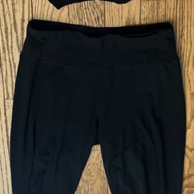 Black Leggings No Size Women’s Plus Top See Measurements Medium Black Gym Run